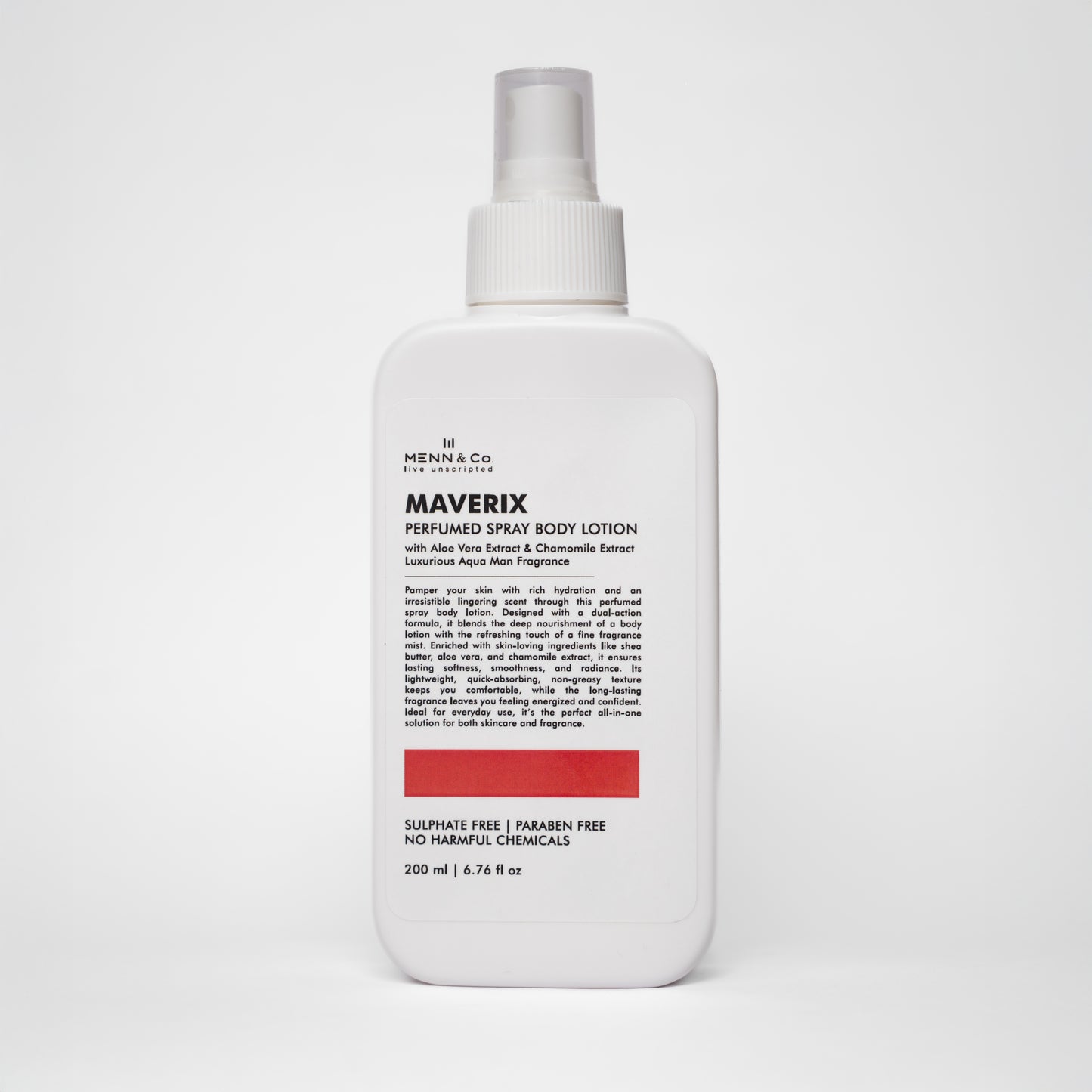 Maverix Spray Body Lotion – Shea Butter, Vitamin E & Aloe Vera