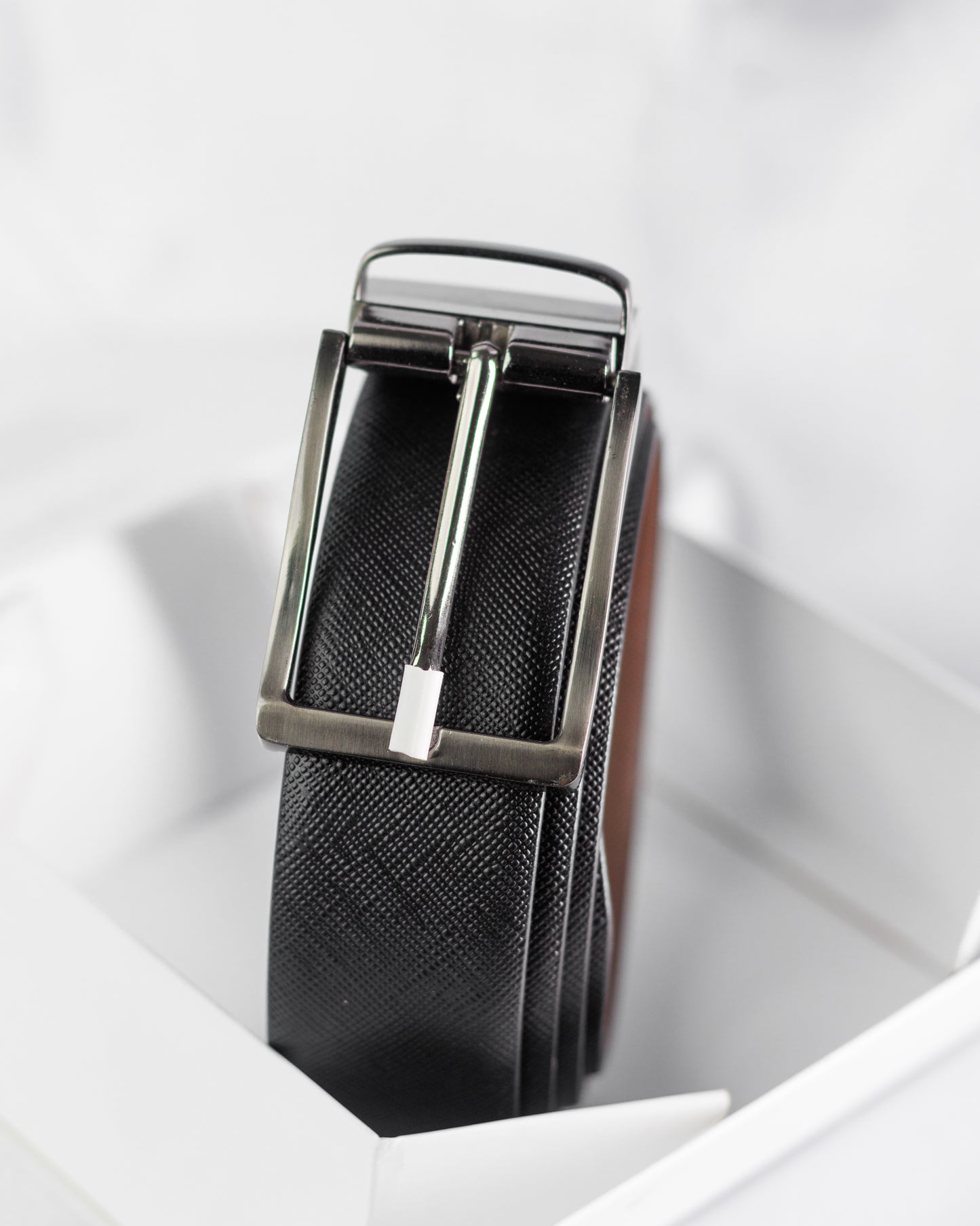 Genuine-Leather Formal Belt | Dotted