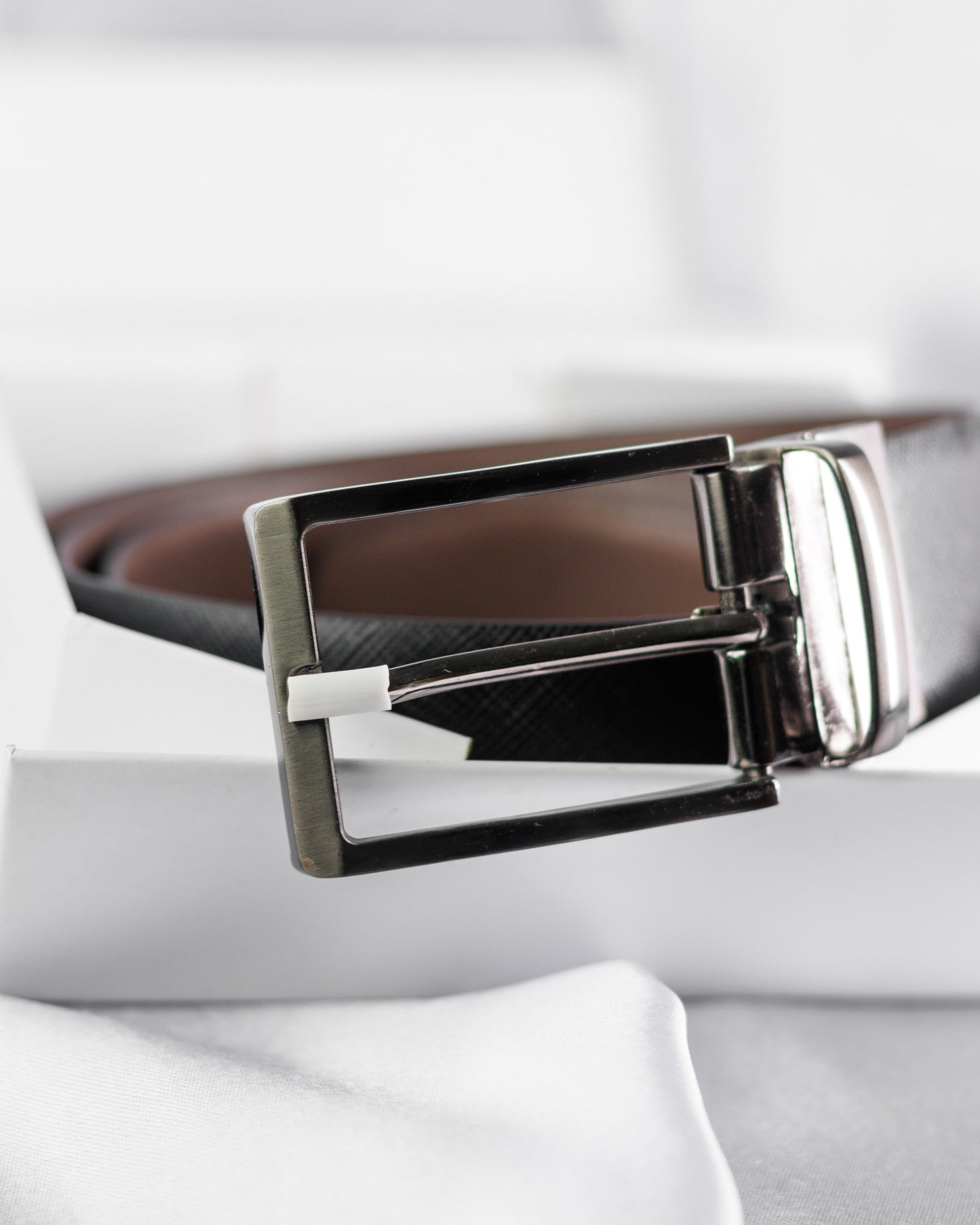 Genuine-Leather Formal Belt | Dotted