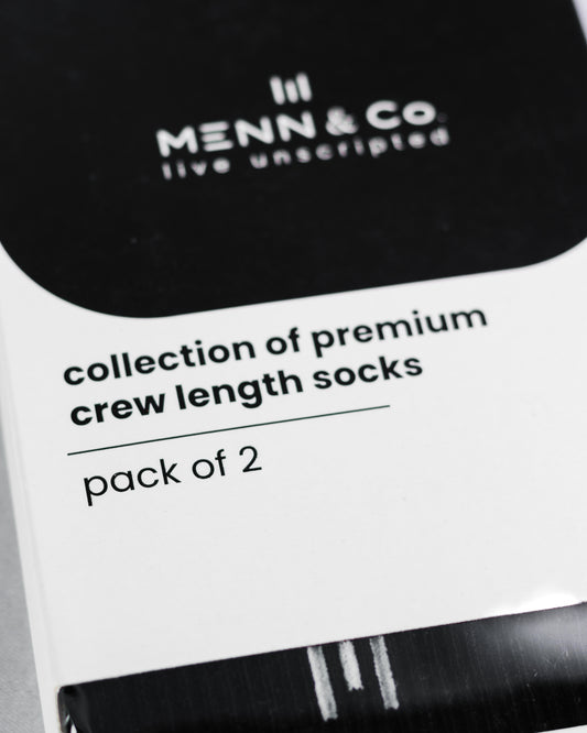 Men’s Crew Length Cotton Socks – Soft, Breathable & Everyday Comfort