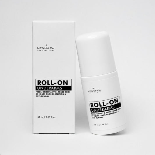 MENN & CO Underarms Roll-On – Sweat Control, Odor Protection & Whitening for Men