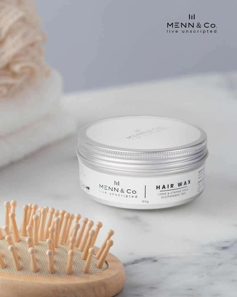 Men’s Hair Wax – Strong Hold, Matte Finish & Easy Rinse | SLS & Paraben Free Styling Wax for Long-Lasting Control