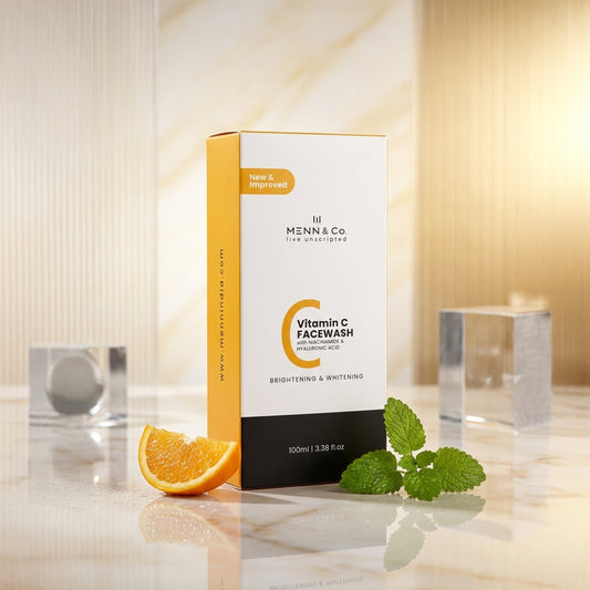 New & Improved Vitamin C Facewash for Men | Brightening & Whitening Cleanser