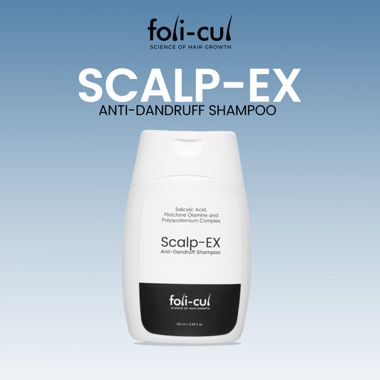 Foli-Cul Scalp-EX Anti-Dandruff Shampoo for Men | Salicylic Acid + Piroctone Olamine