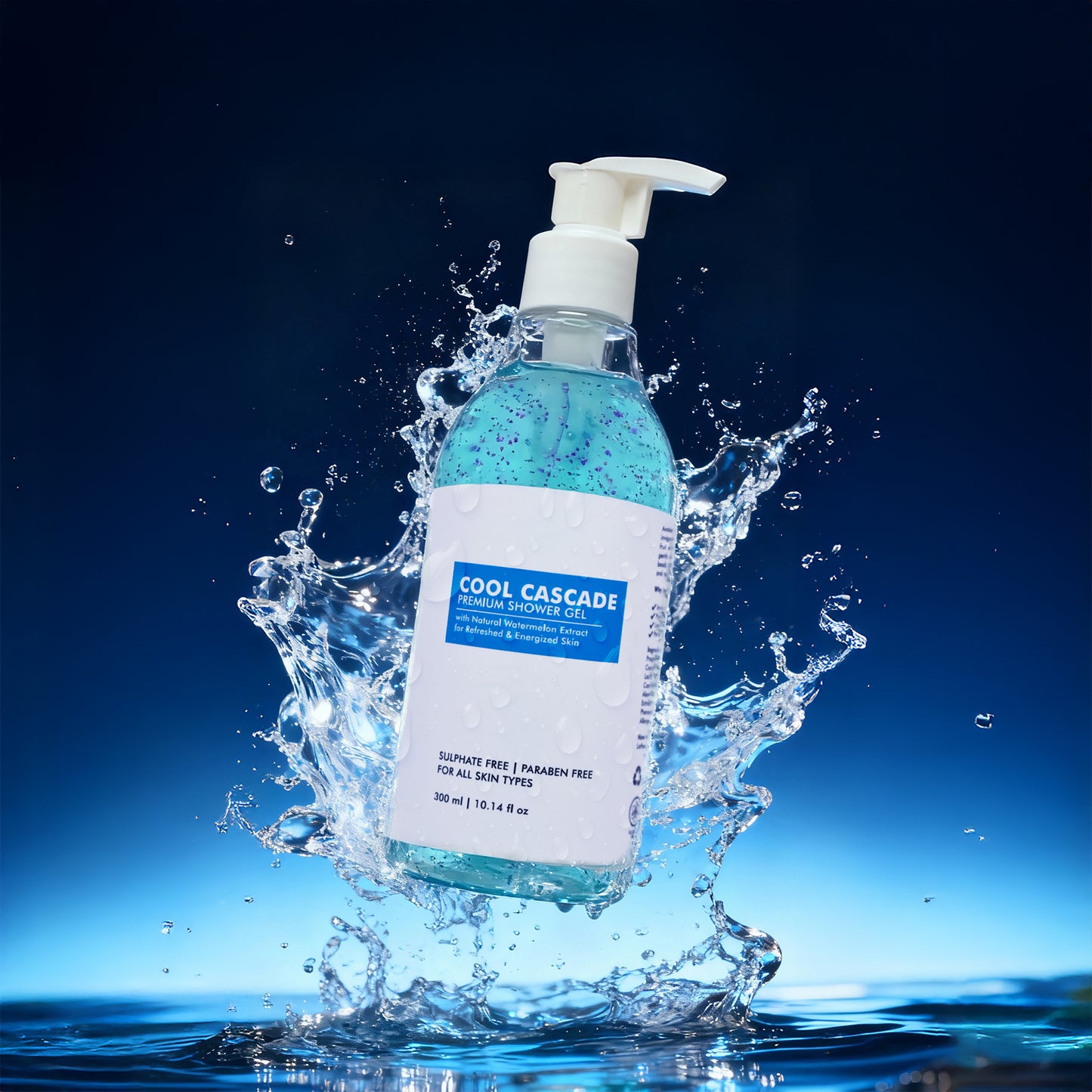 Cool Cascade – Mint & Watermelon Shower Gel for Men | Cooling & Refreshing Body Wash