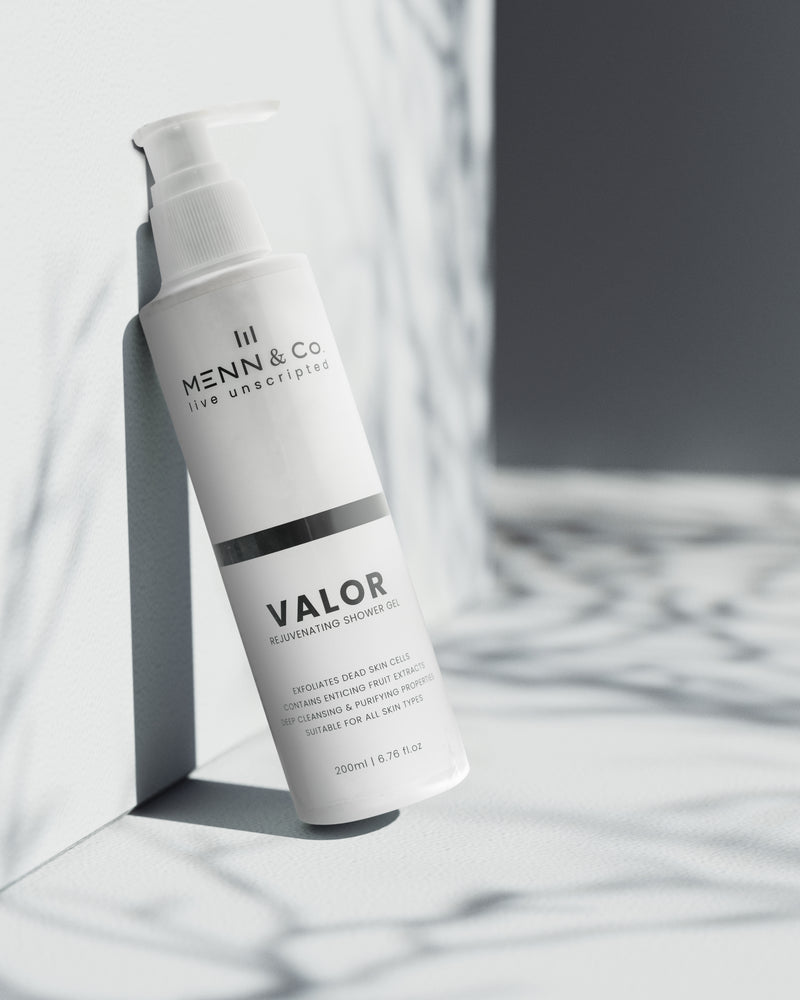 Valor Shower Gel for Men – Deep Cleansing, Exfoliating Body Wash with Fruit Extracts