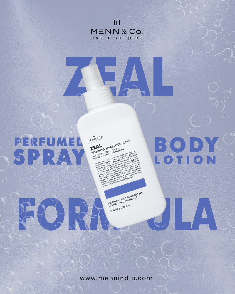 Zeal Spray Body Lotion – Menthol, Hyaluronic Acid & Niacinamide