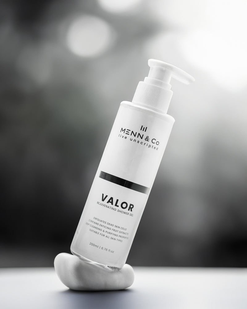 Valor Shower Gel for Men – Deep Cleansing, Exfoliating Body Wash with Fruit Extracts