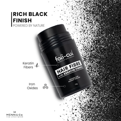 Foli-Cul Keratin Hair Fibre – Instant Volume & Natural Hair Concealer