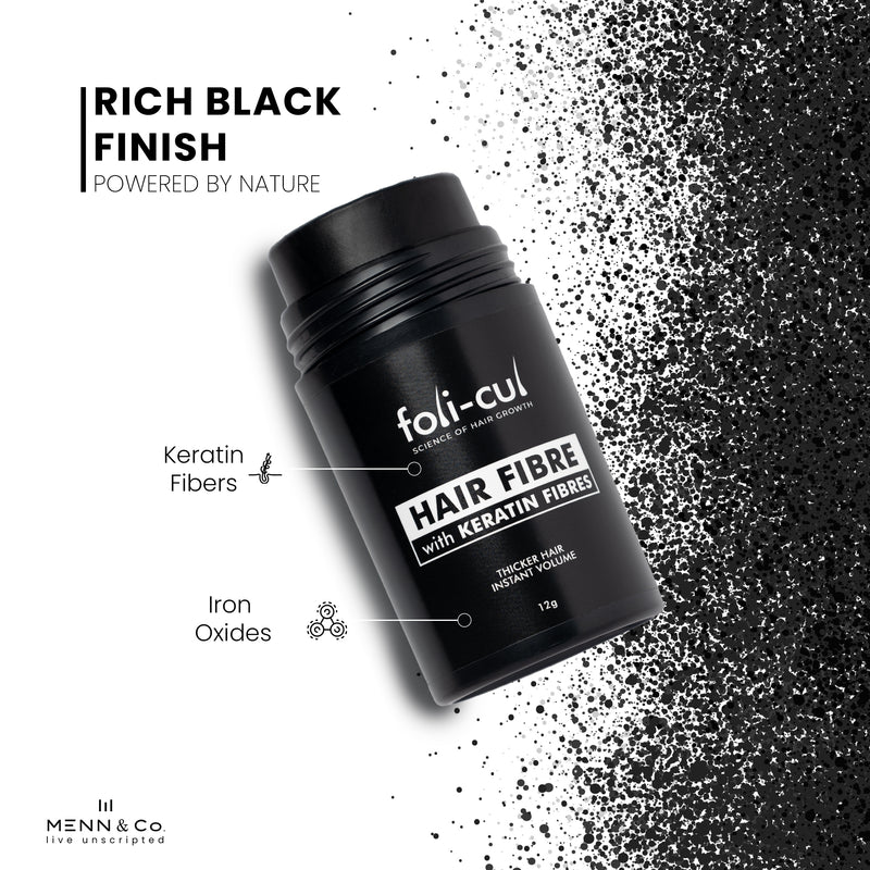 Foli-Cul Keratin Hair Fibre – Instant Volume & Natural Hair Concealer