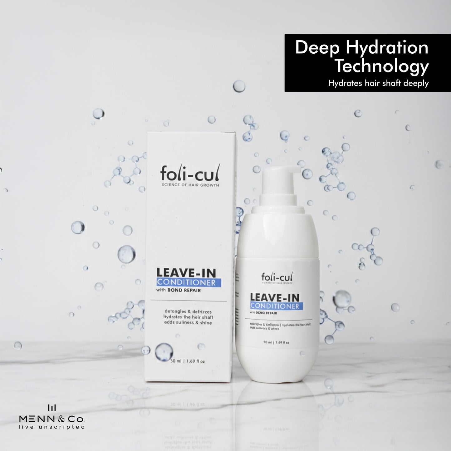 Foli-cul Leave-In Conditioner with Bond Repair | Deep Hydration & Frizz Control