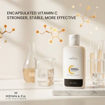 New & Improved Vitamin C Facewash for Men | Brightening & Whitening Cleanser
