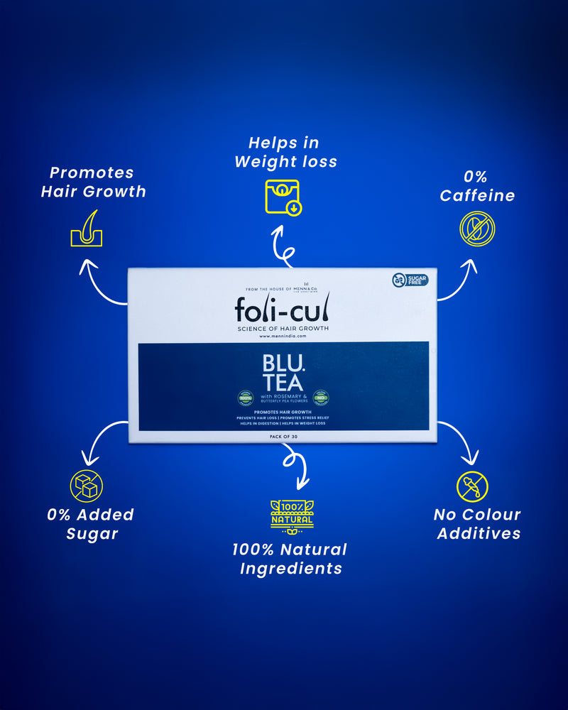 Foli-Cul BLU.TEA – Hair Growth, Weight Loss, and DHT Blocker