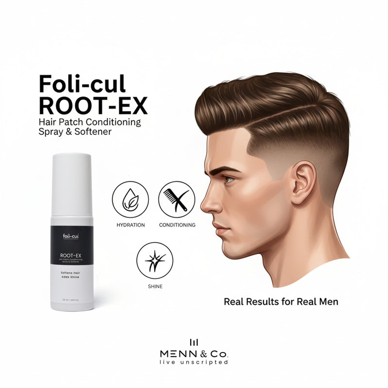Foli-Cul ROOT-EX Hair Patch Conditioning Spray & Softener | Patch-Safe Care by MENN & CO