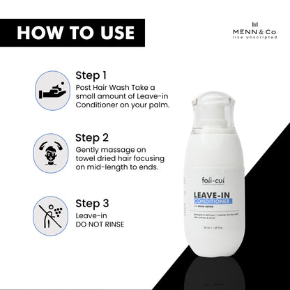 Foli-cul Leave-In Conditioner with Bond Repair | Deep Hydration & Frizz Control