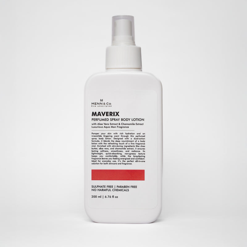 Maverix Spray Body Lotion – Shea Butter, Vitamin E & Aloe Vera