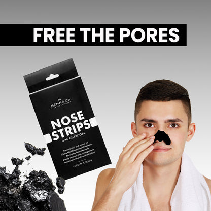 Charcoal Nose Strips for Blackheads & Whiteheads Instant Removal | Pack of 5