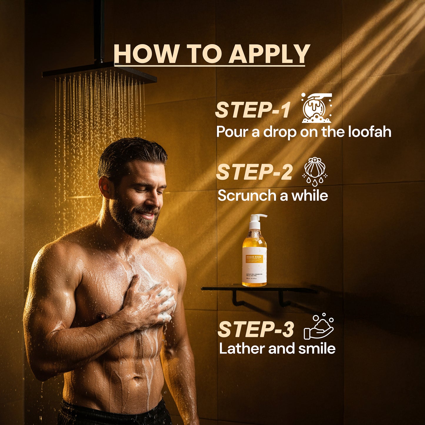 Rogue Rinse – Papaya Enzyme Shower Gel for Men | Radiant & Glowing Skin