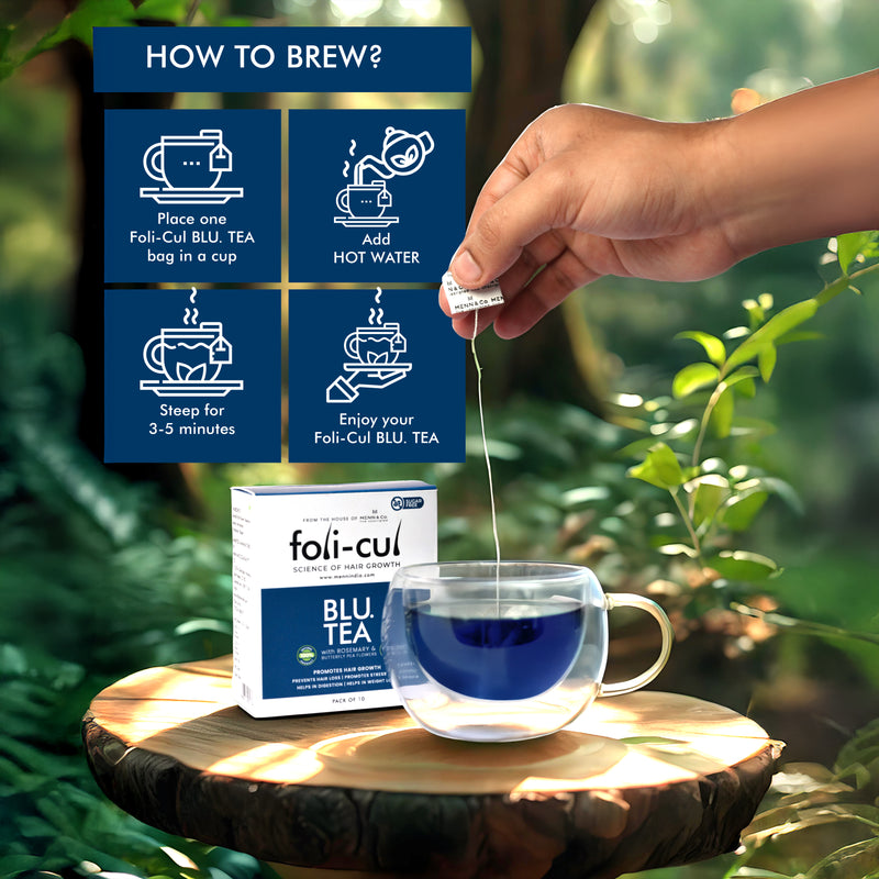 Foli-Cul BLU.TEA – Hair Growth, Weight Loss, and DHT Blocker