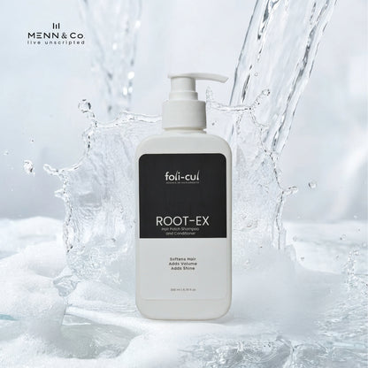 Foli-Cul ROOT-EX Hair Patch Shampoo & Conditioner | Patch-Safe Care by MENN & CO
