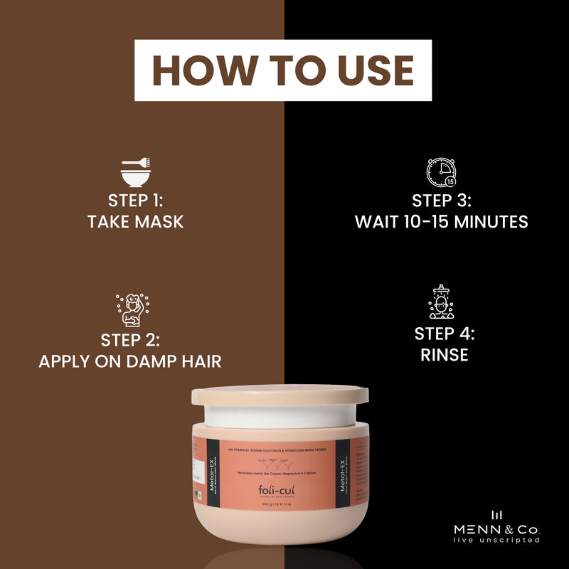Foli-Cul Metal-EX Detox Hair Mask | Removes Hard-Water Build-Up