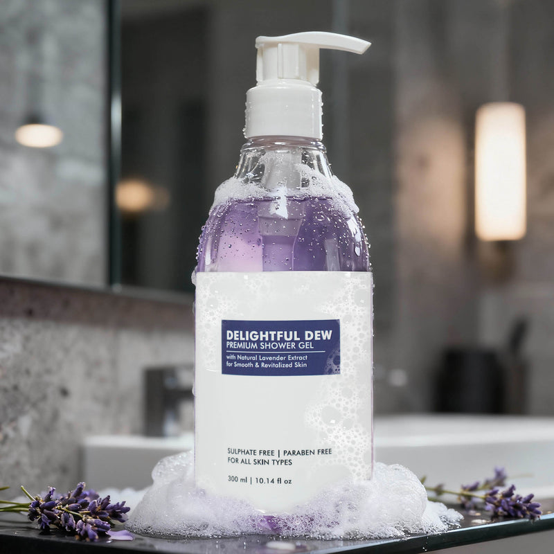 Delightful Dew – Lavender Shower Gel for Men | Soothing & Hydrating Body Wash