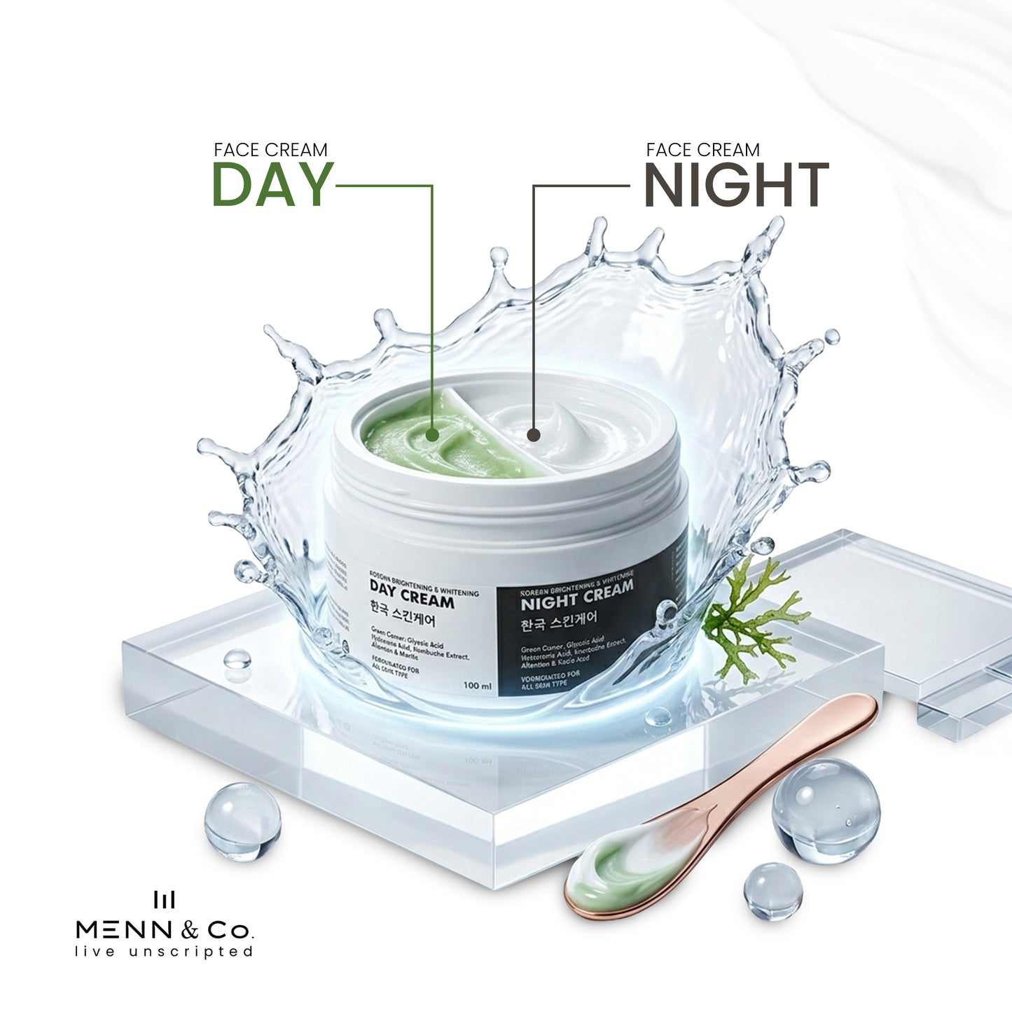 2-in-1 Day & Night Cream for Men | Korean Brightening Cream