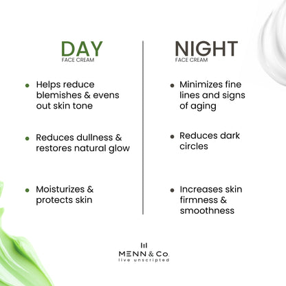 2-in-1 Day & Night Cream for Men | Korean Brightening Cream