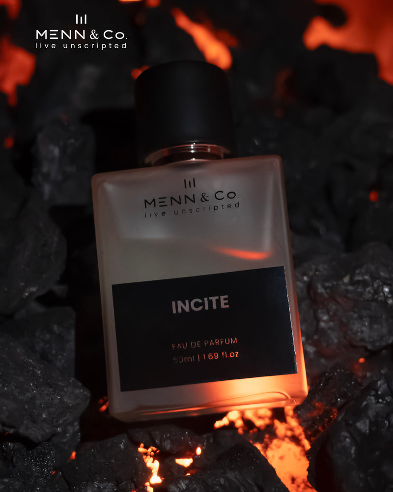 Incite | Luxe Perfume for Men – Fresh, Aquatic & Musky Scent with Cucumber, Basil & Suede