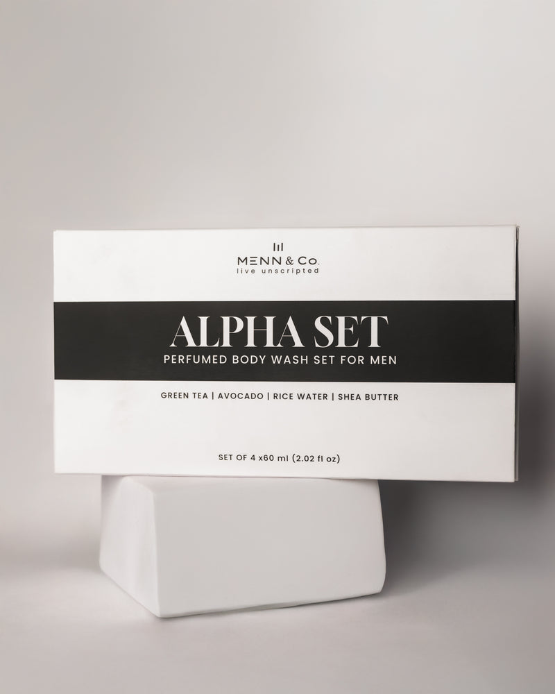 Alpha Set Perfumed Body Wash Combo – Green Tea, Avocado, Rice Water & Shea Butter