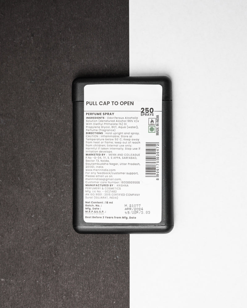 Cardiff Pocket Perfume for Men – Spicy, Woody & Long-Lasting Scent with Blood Mandarin, Cinnamon & Amber