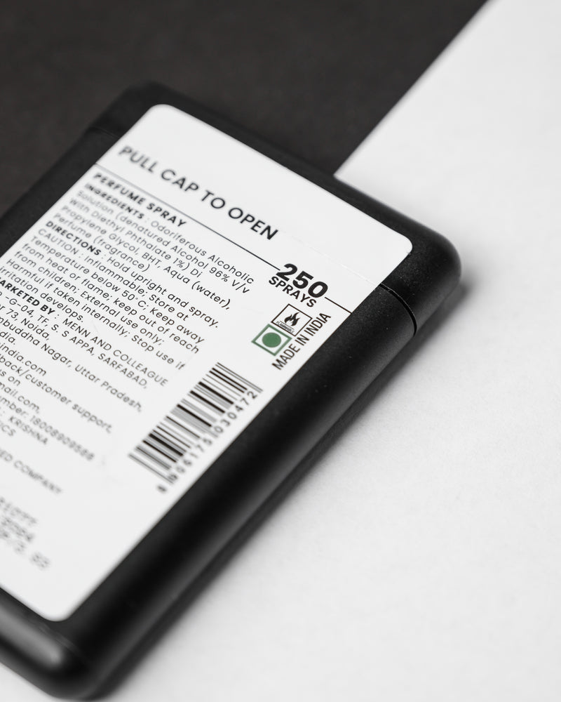 Cardiff Pocket Perfume for Men – Spicy, Woody & Long-Lasting Scent with Blood Mandarin, Cinnamon & Amber