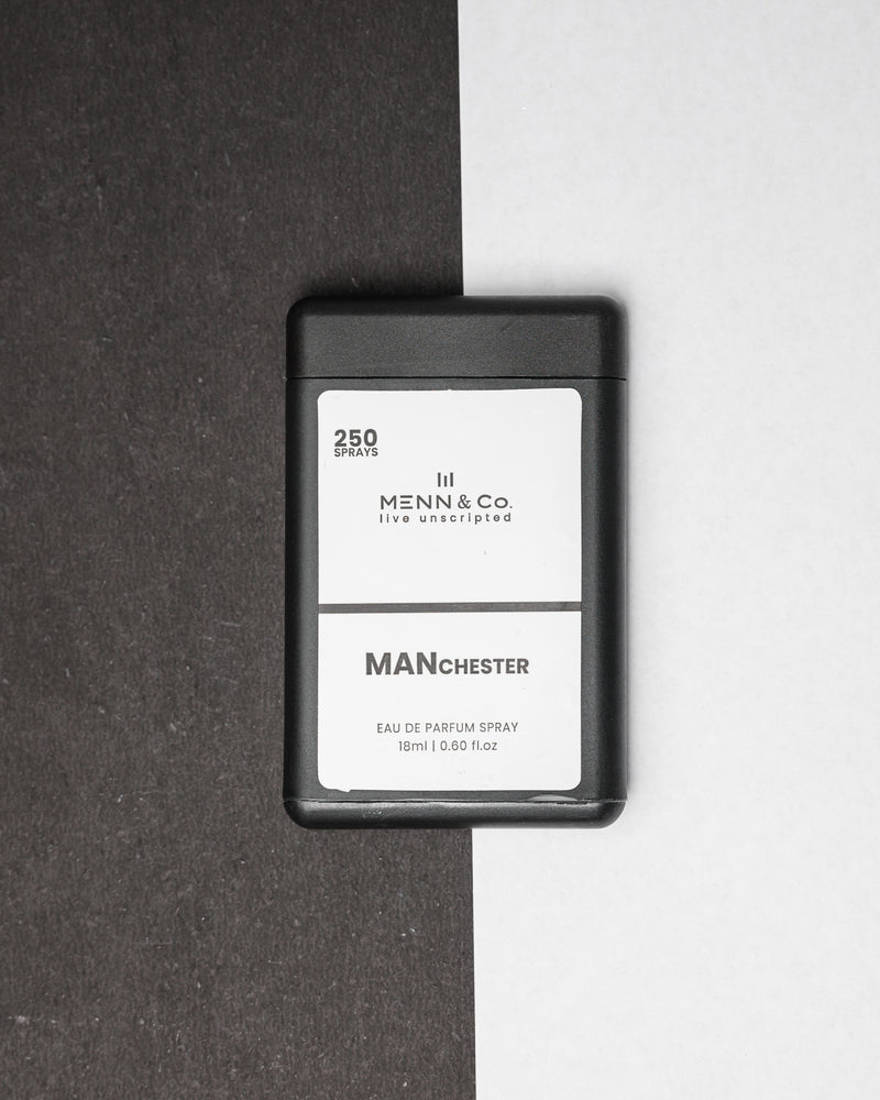 Manchester Pocket Perfume for Men – Fresh, Herbal & Woody Scent with Lavender, Juniper & Oak Moss