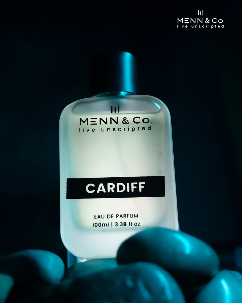 Cardiff | Luxe Perfume for Men – Bold, Spicy & Woody Scent with Blood Mandarin, Cinnamon & Amber