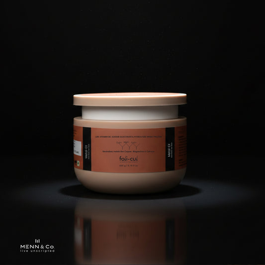 Jar with a label on a black background