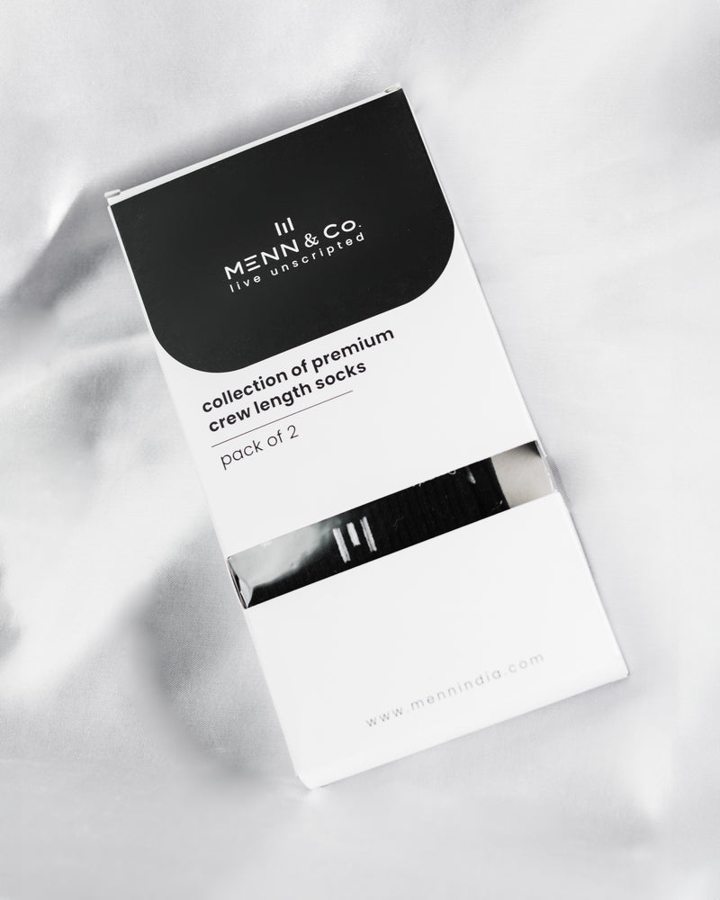 Men’s Crew Length Cotton Socks – Soft, Breathable & Everyday Comfort