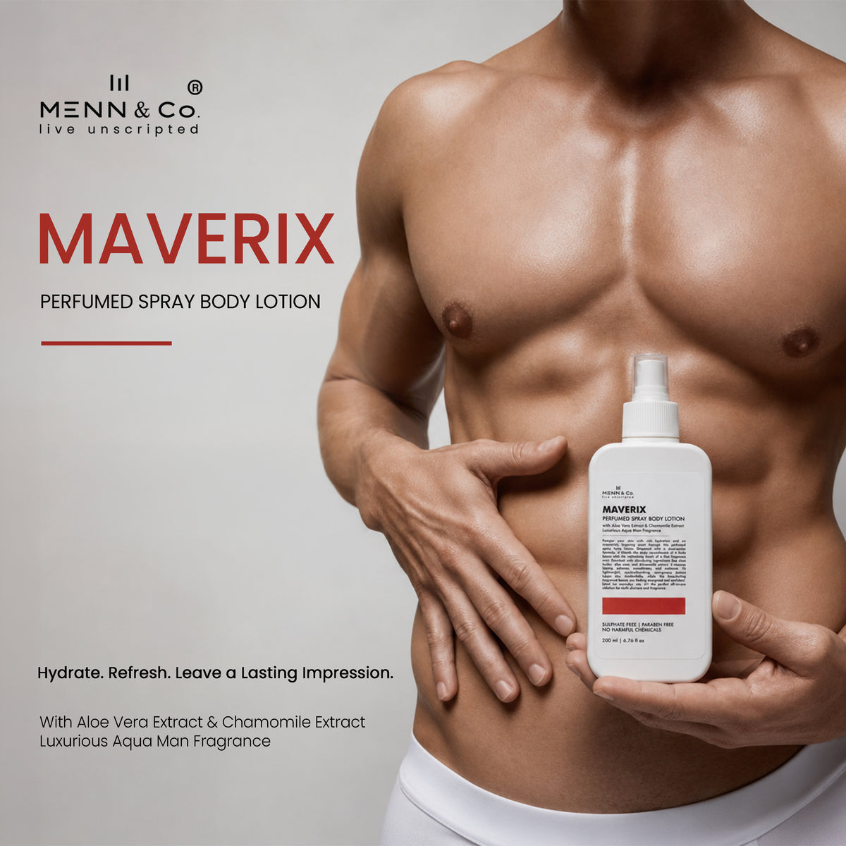 Maverix Spray Body Lotion – Shea Butter, Vitamin E & Aloe Vera