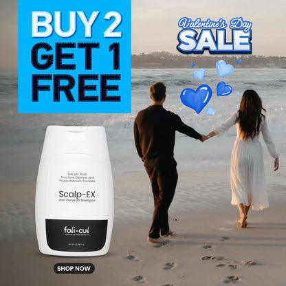 Foli-Cul Scalp-EX Anti-Dandruff Shampoo for Men | Salicylic Acid + Piroctone Olamine