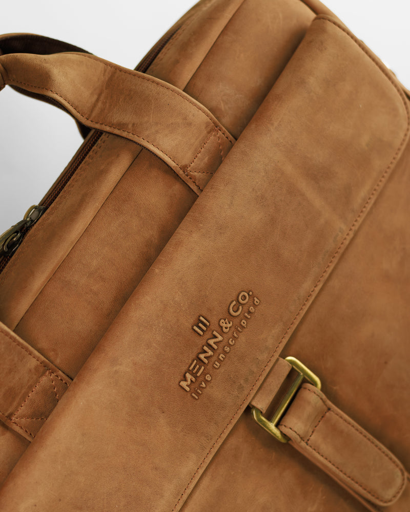 Genuine Leather Laptop Bag for Men – Premium Office & Travel Messenger with Padded Compartment | Stylish & Durable | LB02