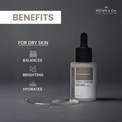 10% Niacinamide Face Serum for Dry Skin | Brightening & Hydrating