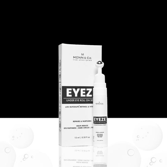 EYEZE Under Eye Roll-On Serum for Men | Reduces Dark Circles & Puffiness