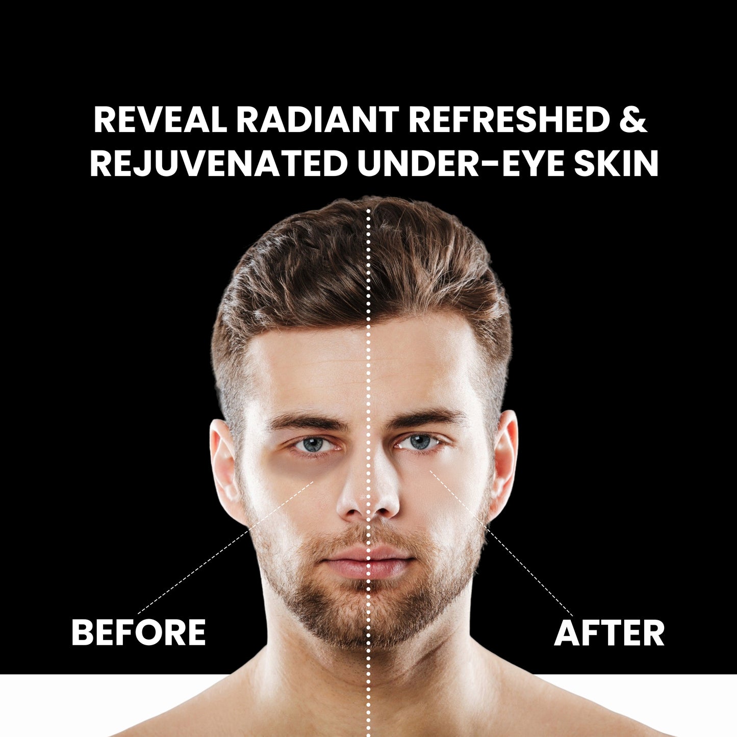 EYEZE Under Eye Roll-On Serum for Men | Reduces Dark Circles & Puffiness