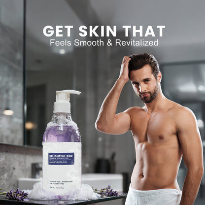 Delightful Dew – Lavender Shower Gel for Men | Soothing & Hydrating Body Wash