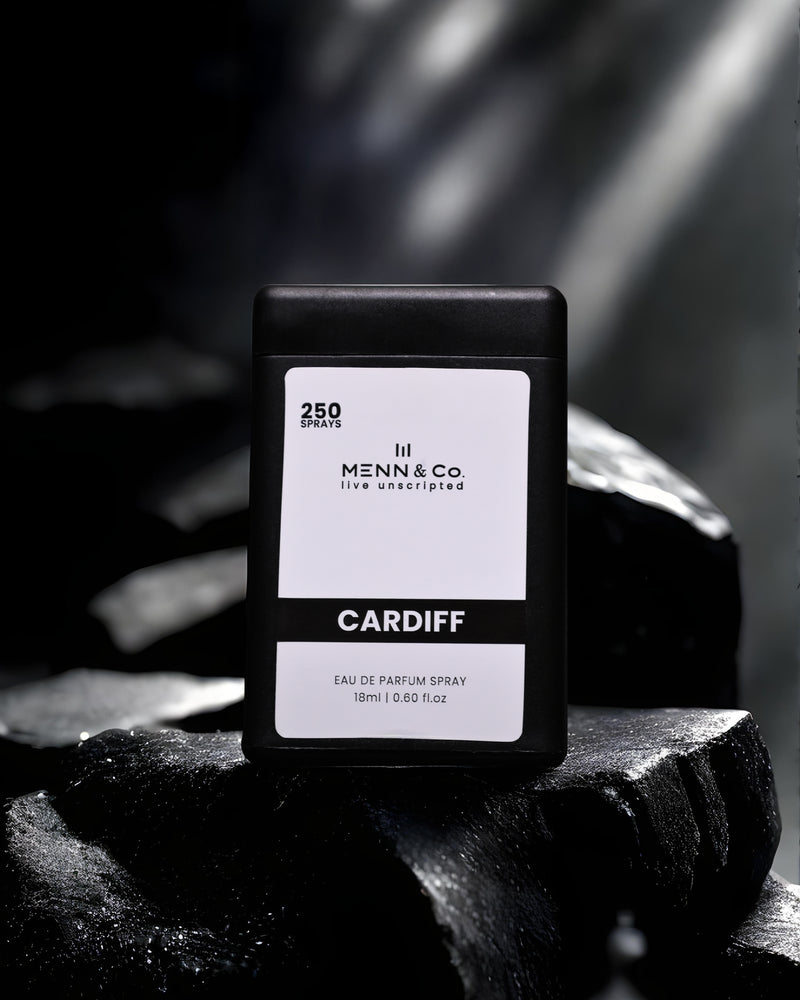 Cardiff Pocket Perfume for Men – Spicy, Woody & Long-Lasting Scent with Blood Mandarin, Cinnamon & Amber