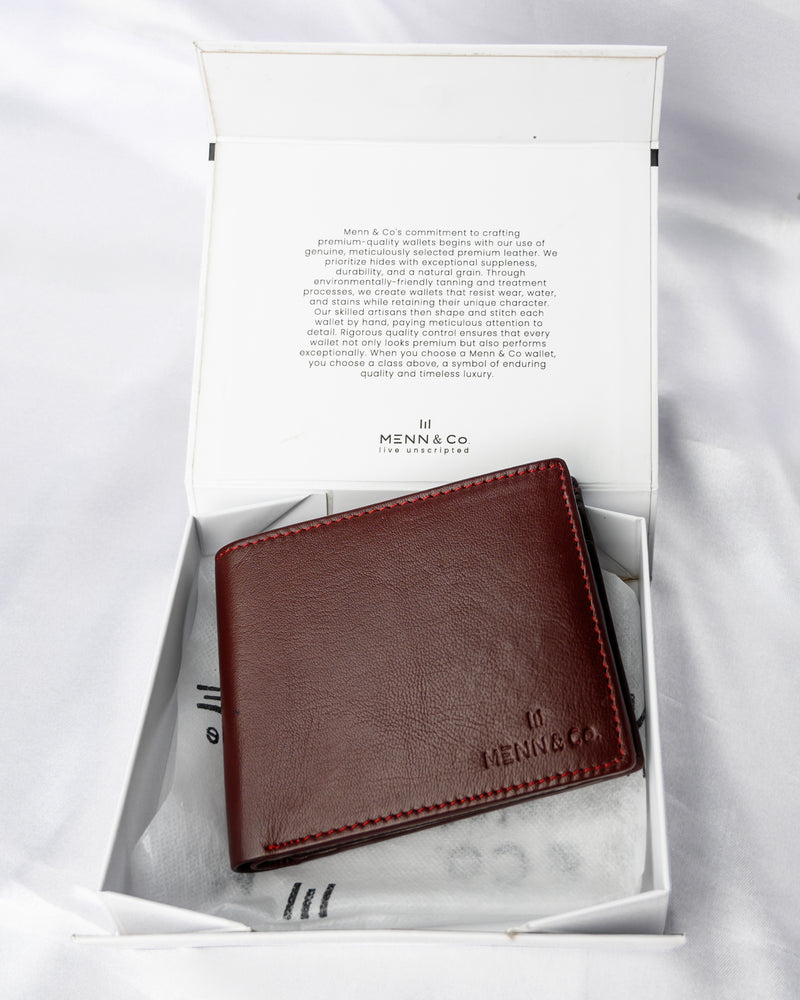 Genuine Leather Wallet for Men – Slim, Stylish & Durable with Multiple Card Slots | Premium Everyday Accessory | W01