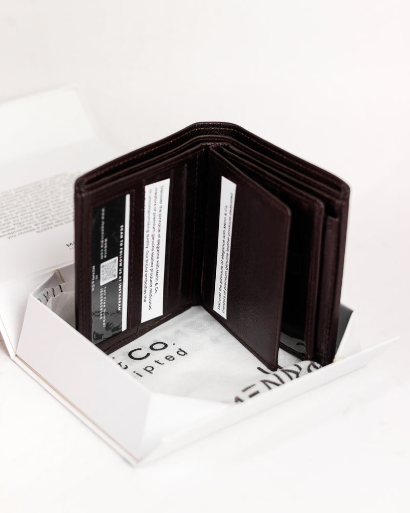 Genuine Leather Wallet for Men – Slim, Stylish & Durable with Multiple Card Slots | Premium Everyday Accessory | W02