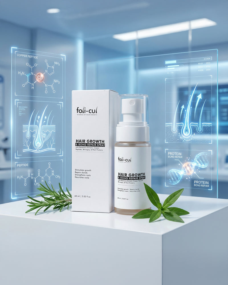 Foli-Cul Hair Growth & Bond Repair Spray for Men | Stronger, Thicker Hair